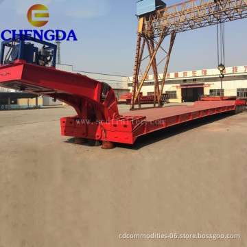 3 محاور جديدة 60T Gooseneck منخفض السرير نصف مقطورة للبيع الساخن